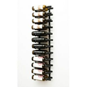 Vintage View W Series 4′ Wall Mounted Metal Wine Rack 24 Bottle