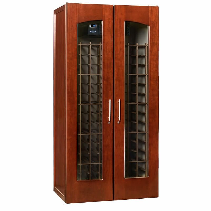 Le Cache Contemporary 2400 Wine Cabinet Classic Cherry