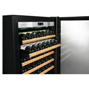 Transtherm Ermitage Prestige: Black Glass / Fully Shelved-335