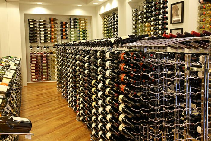 Wine Store Display Rows