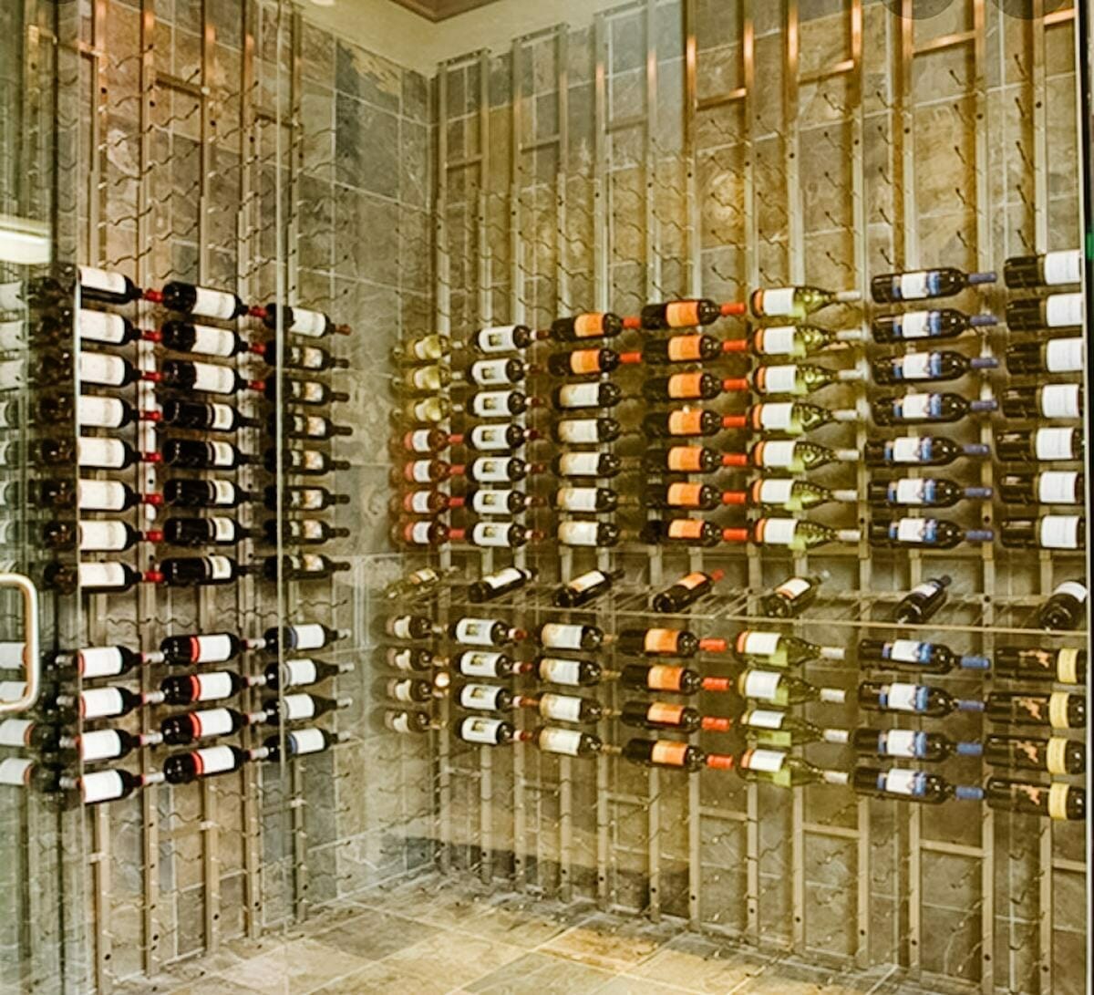 Floor and Ceiling Mounted Wine Racks