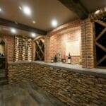 Wine cellar, brick walls