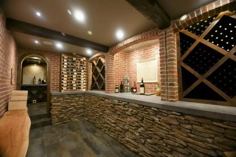 Wine cellar, brick walls