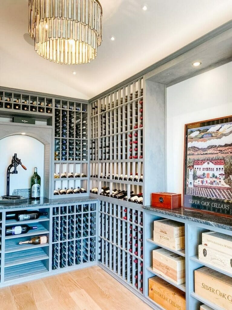 Wine cellar, wine bottles