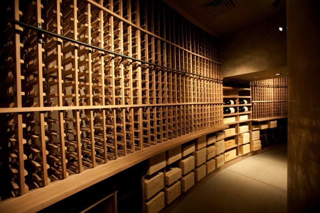Wooden, wine cellar.