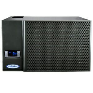 CellarPro 1800QTL Cooling Unit, black, digital display.