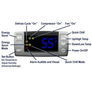 CellarPro 1800QTL Cooling Unit diagram.