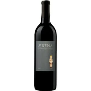 2019 Aerena Cabernet Sauvignon bottle on a white background.