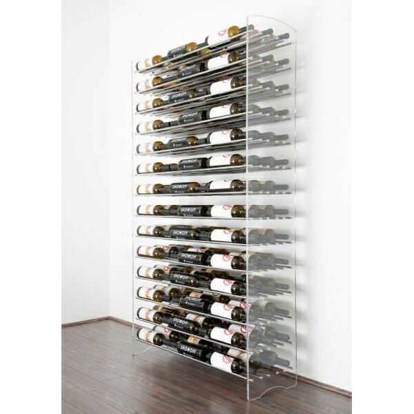 Evolution Wine Tower | Freestanding Wine Rack with bottles.