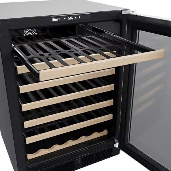 Marvel, 24" Standard Efficiency Single Zone, door open.
