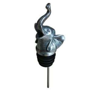 A whimsical Menagerie Wine Pourer featuring an elephant head.