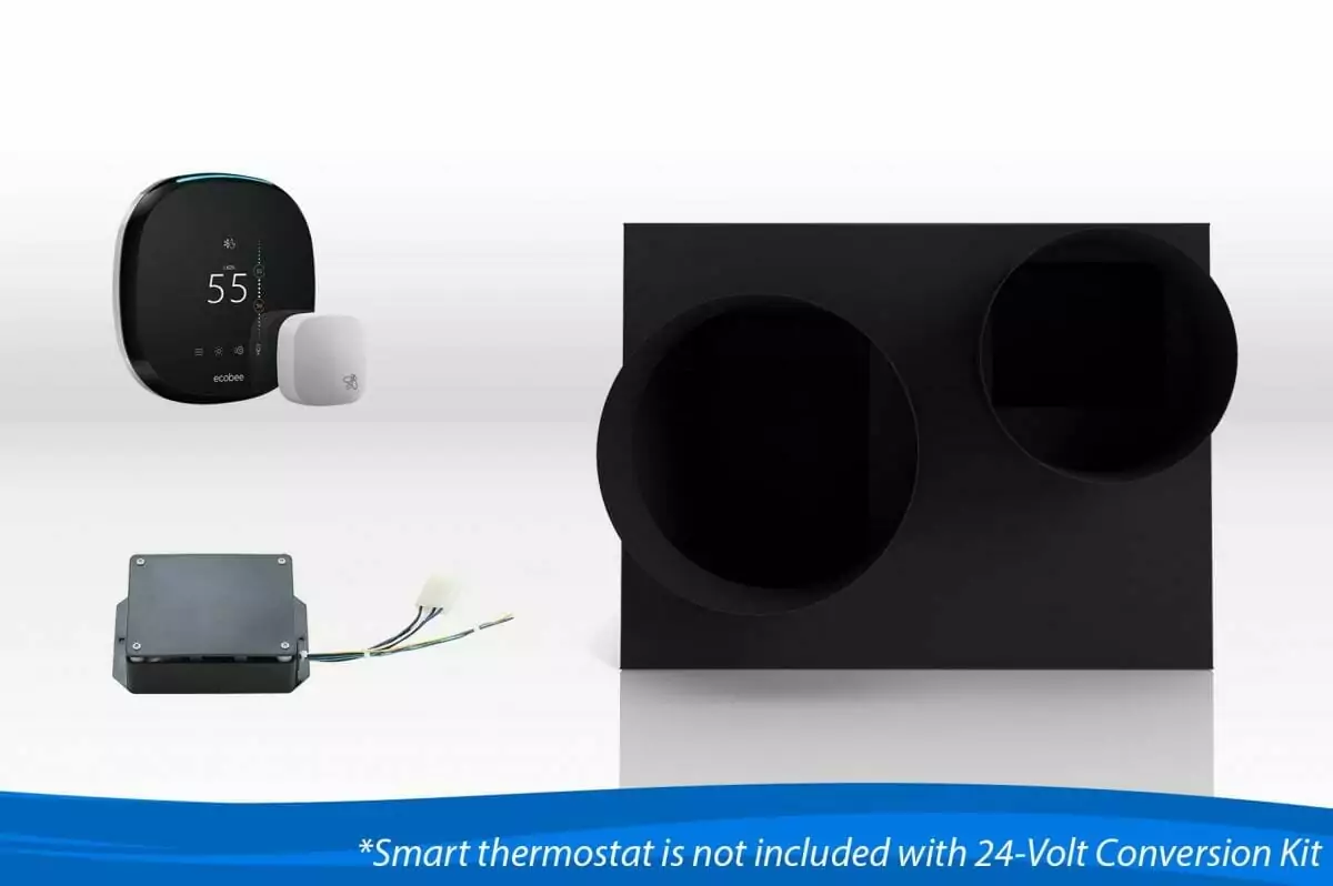 WhisperKOOL Platinum Split 4000 + smart thermostat + remote control.