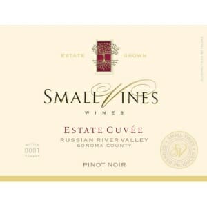 Label for 2015 Estate Cuvee RRV Pinot Noir.