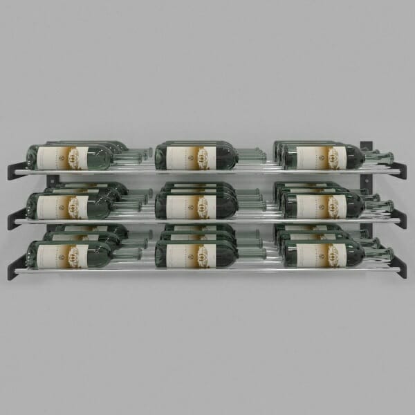 Evolution Series Wine Wall, Wall Mounted, 9 to 27 bottles.