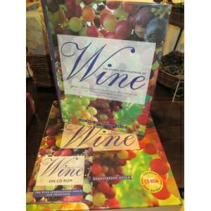 The wine encyclopedia on a table.
