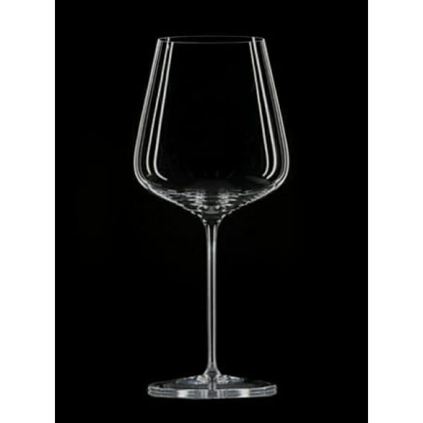 A Zalto - Bordeaux Wine Glass showcased on a black background.