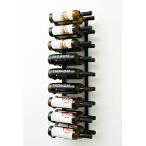A VintageView W Series 3, 18 bottle metal wine rack.