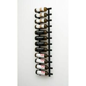Wall Mounted Metal Wine Rack holding 12 bottles.
