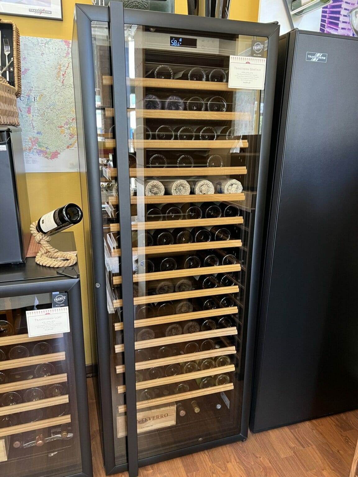Curated visual reference: Wine Storage Units For Large Wine Collections Reference: Transtherm Ermitage Wine Cabinets Superior Quality With Exceptional