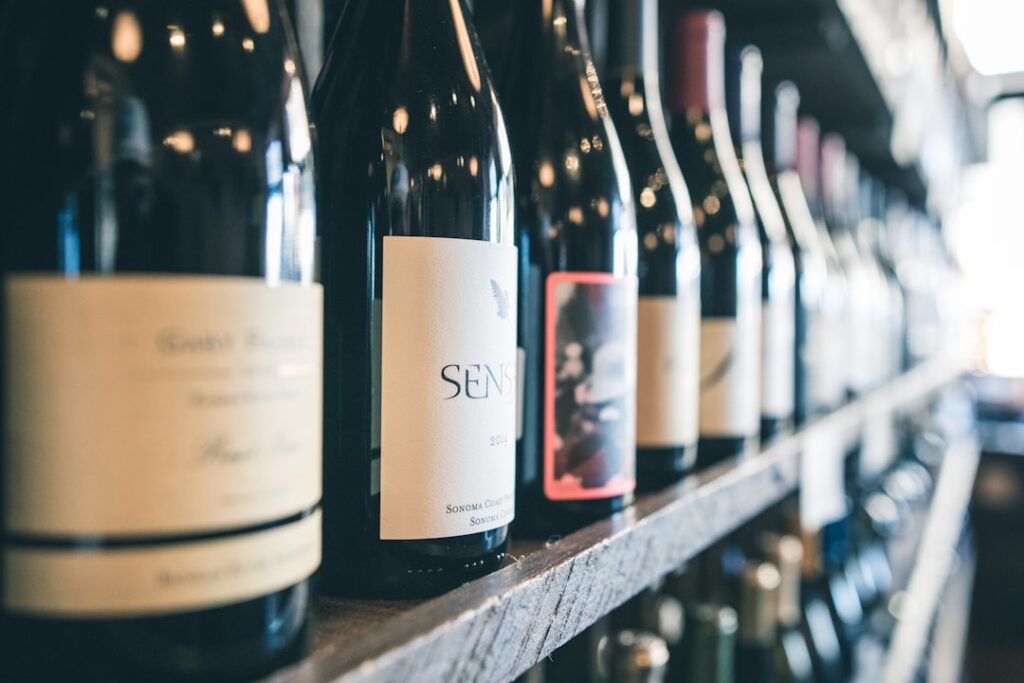 Photo Wine bottles
