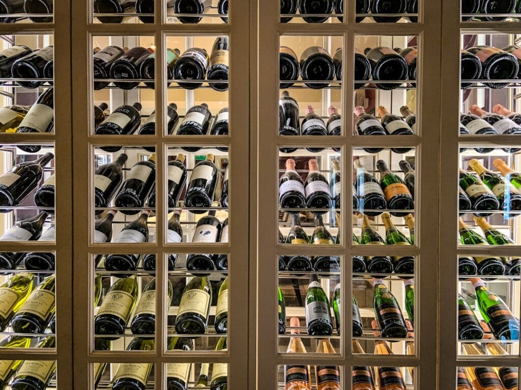 Photo Modern wine rack